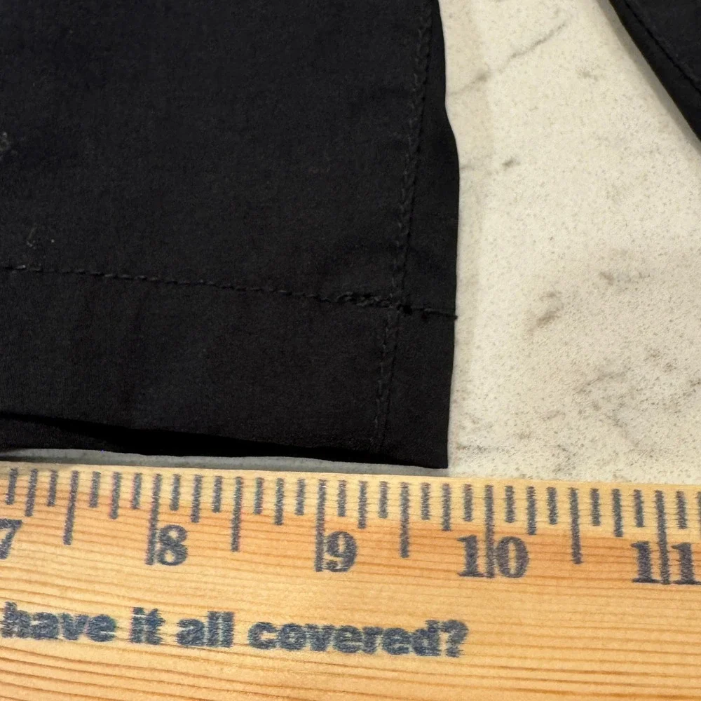 Weatherproof Vintage Shorts Mens 34 Black Cargo Utility Stretch Nylon Hiking